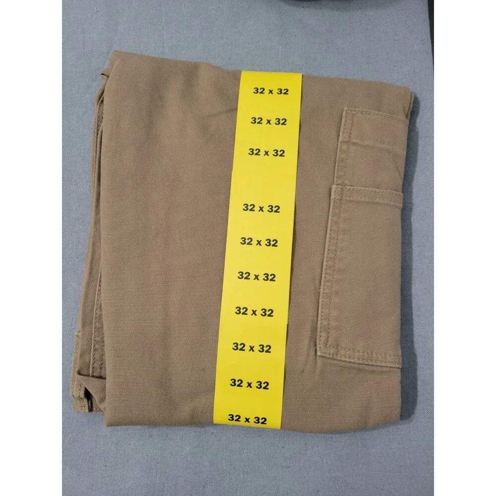 CAT Men's Flex Waistband Utility Pants BROWN/TAN Cargo 32x32 Stretch Cotton NEW